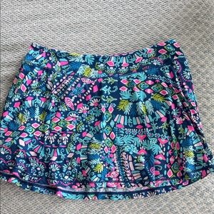 Lilly Pulitzer Blue and Pink Mini Skort